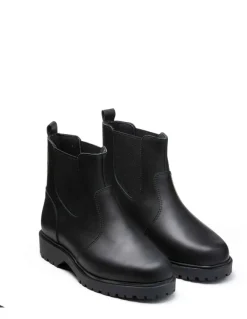 Bottes Homme Anfibio Chelsea Cuir Doublées 100% Laine Naturelle
