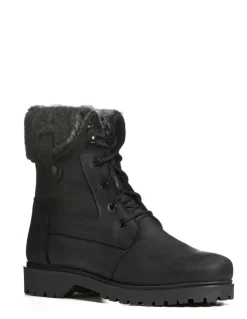 Chaussures Canadiennes Hiver Homme Anfibio Cuir Doublées 100% Laine Naturelle