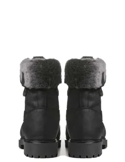 Chaussures Canadiennes Hiver Homme Anfibio Cuir Doublées 100% Laine Naturelle