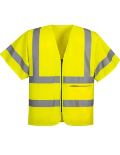 Gilet De Signalisation Zippé Manches Courtes EN20471 Classe 3 C357 Portwest