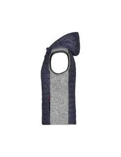 Gilet Polaire Hybride à Capuche Femme James & Nicholson