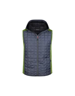 Gilet  polaire Hybride à Capuche Homme James & Nicholson