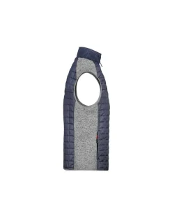 Gilet  polaire Hybride Homme James & Nicholson