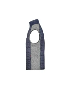 Gilet  polaire Hybride Homme James & Nicholson
