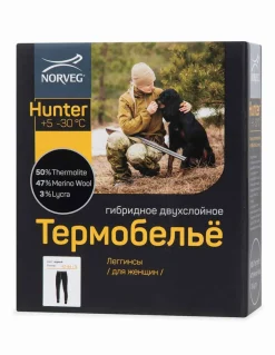 Leggings Thermique En Laine Mérinos Femme Hunter Norveg -30°C