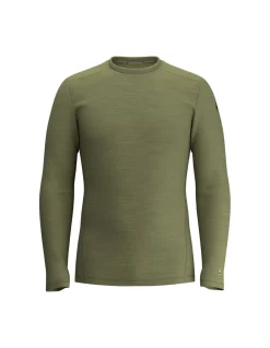 Maillot Thermique Homme 100% Laine Mérinos Smartwool Col Rond Kaki