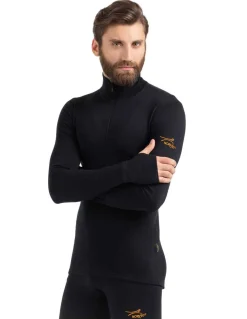 Maillot Thermique Zippé Homme Norveg En Laine Mérinos -30°C