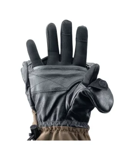 Moufle Unisexe Chauffantes Convertible Avec Sous Gant Tactile Intégré Et Chaufferettes