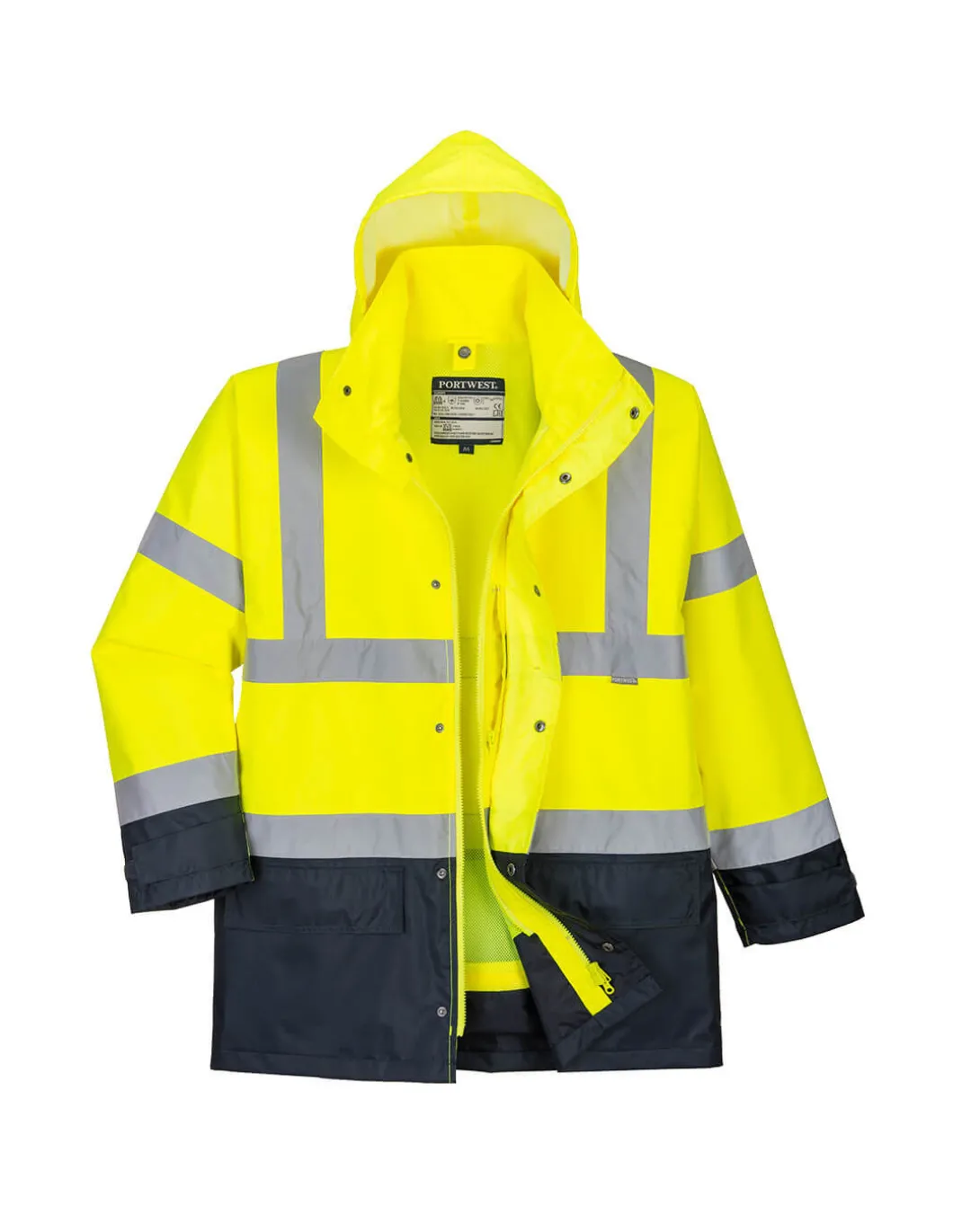 Parka Haute Visibilité En20471 Hiver Imperméable 5 En 1 S768 Portwest