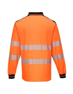Polo Manches Longues Avec Poche Et Bandes Segmentées EN20471 Classe 2 T184 Portwest