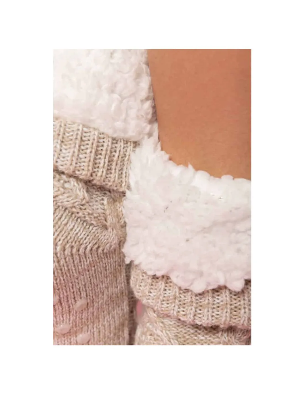 Sur Chaussette Lounge épaisse Doublée Sherpa Ultra Chaude Femme