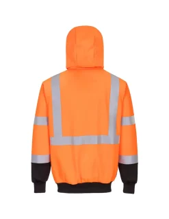 Sweatshirt Bicouleur Zippé à Capuche EN ISO 20471 Classe 3 B315 Portwest