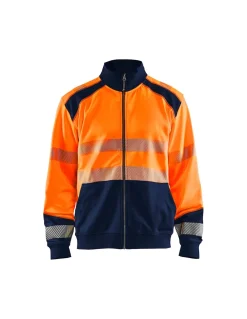 Sweatshirt Blaklader Zippé à Poche Kangourou Nouvelle Collection Haute Visibilité 3558