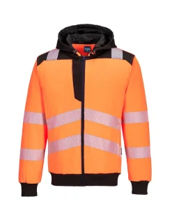 Sweatshirt Zippé à Capuche Haute Visibilité EN20471 Classe 3 PW327 Portwest