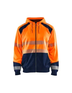 Sweatshirt Zippé à Poche Kangourou Nouvelle Collection Haute Visibilité 3546 Blaklader