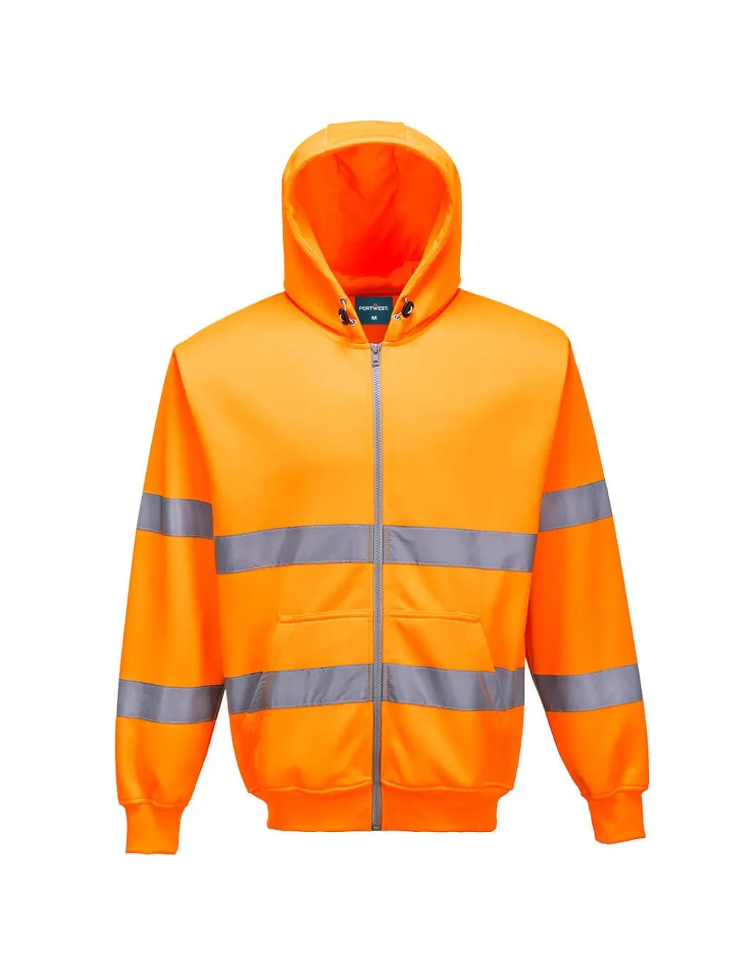 Sweatshirt Zippé De Signalisation à Capuche EN ISO 20471 Classe 3 B305 Portwest