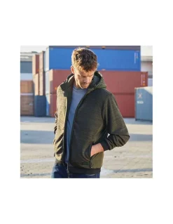 Veste Hybride à Capuche Homme Duvet Synthétique Dupont Sorona James & Nicholson