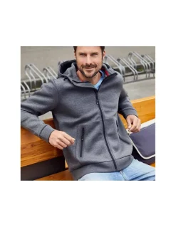 Veste Polaire Haute Densité à Capuche Homme James & Nicholson