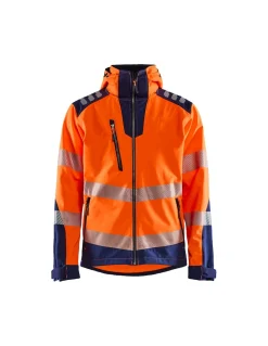 Veste Softshell Blaklader 4491 Haute Visibilité Résitance à La Pluie 10.000 Mm